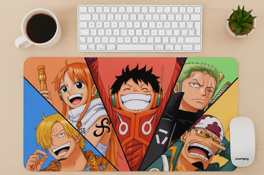🏴‍☠️One Piece Crew Anime Desk Mat – 13x31.5 Inches
