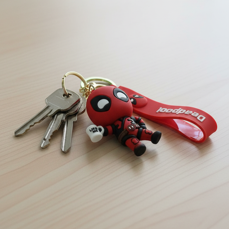 Deadpool 3D Mini Figure Keychain – With “Like Me” Mug