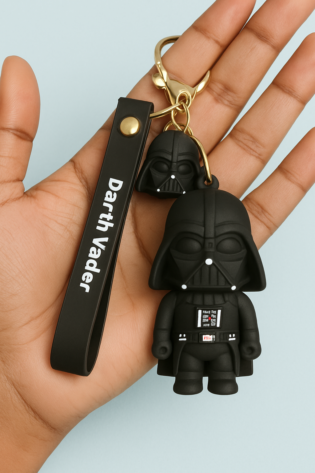 Darth Vader 3D Keychain – Premium Soft Silicone