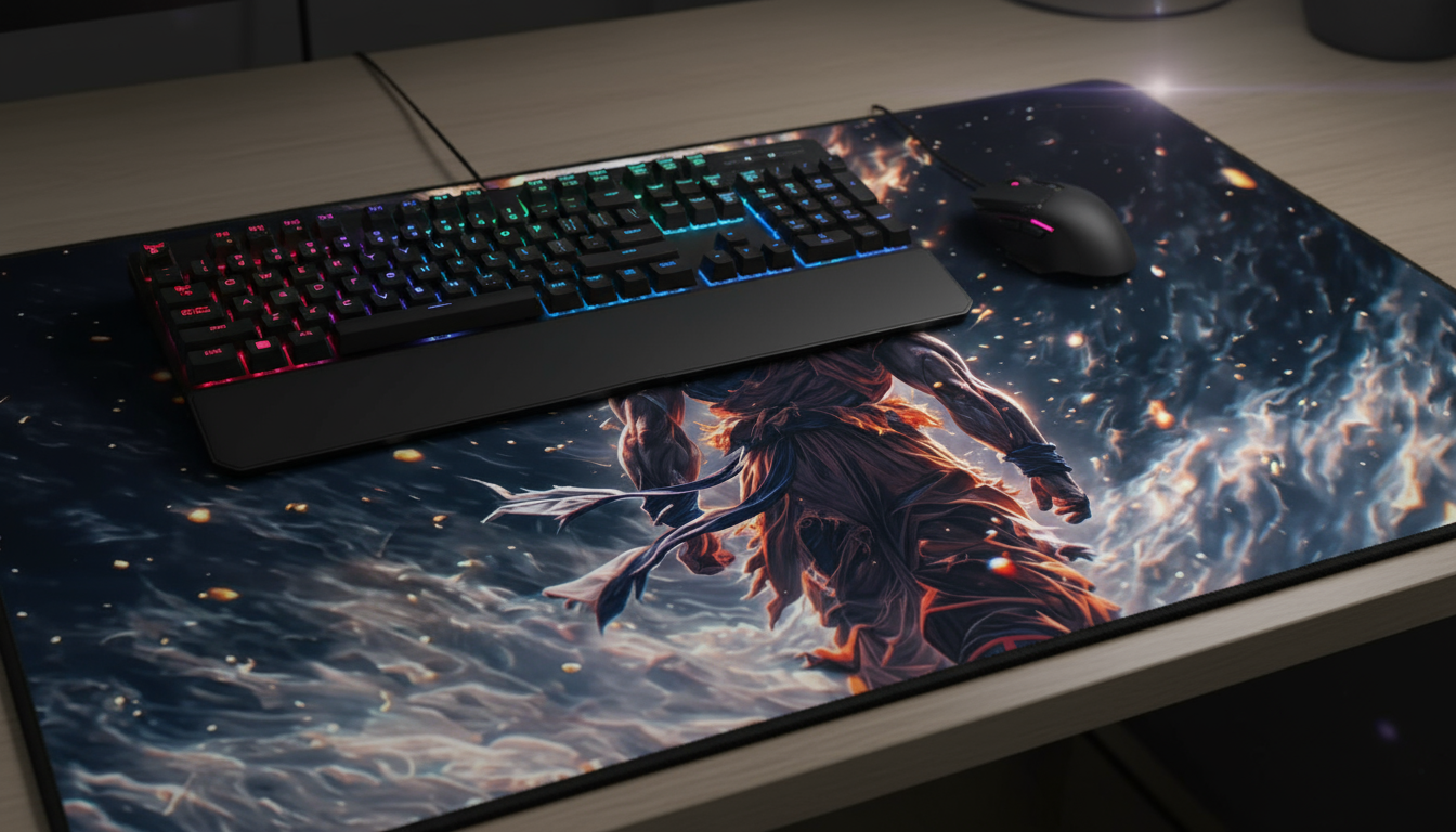 Ultra Instinct Anime Desk Mat – 13×31.5 Inches